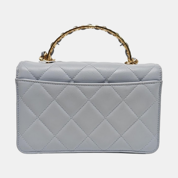 CLASSIC FLAP Mini Quilted Calfskin Blue