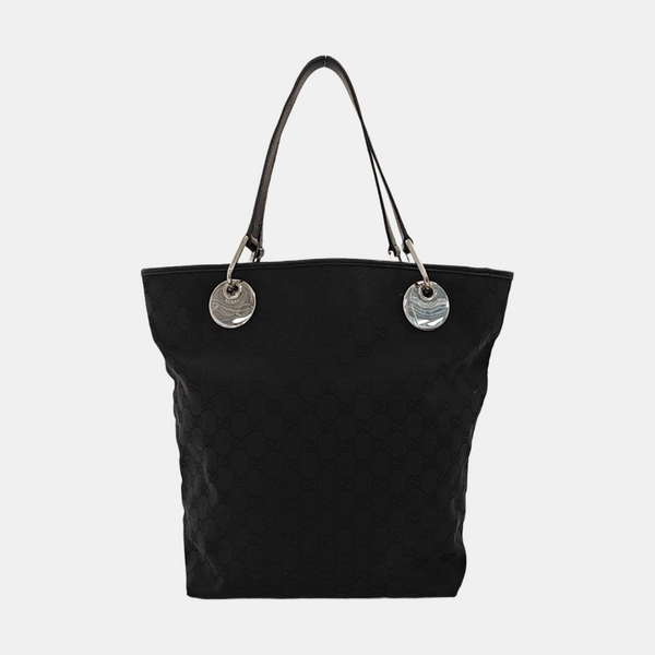 Monogram Canvas Tote Bag Black