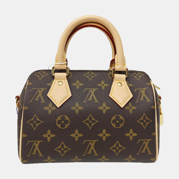 SPEEDY 20 Monogram Coated Canvas Brown