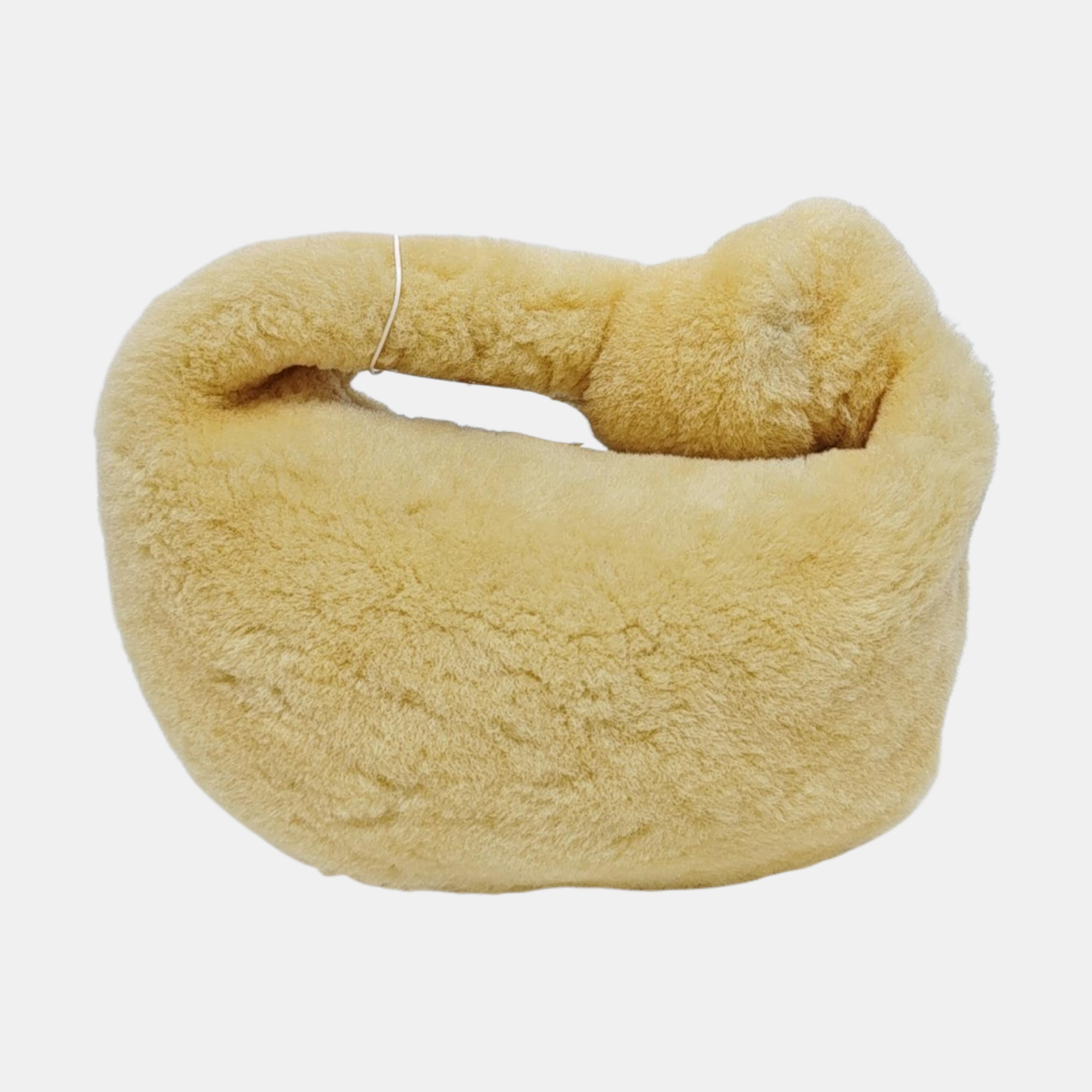Authenticated pre-owned  Jodie Mini Sheepskin Yellow - Top Handle Bag at Looply