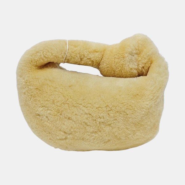 Authenticated pre-owned  Jodie Mini Sheepskin Yellow - Top Handle Bag at Looply