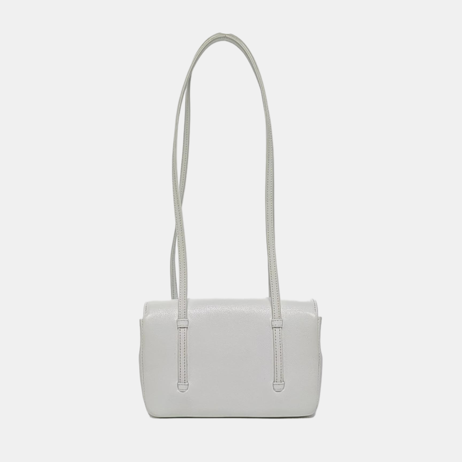 Grained Calfskin Shoulder Bag Mini Green