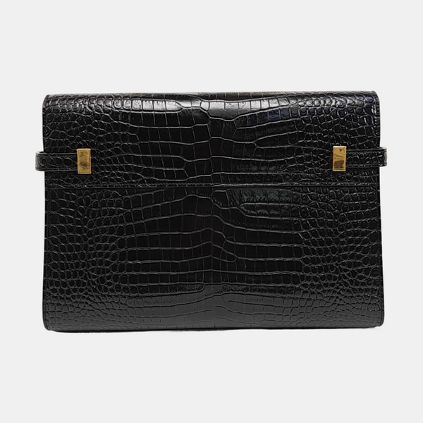 MANHATTAN Medium Calfskin Black