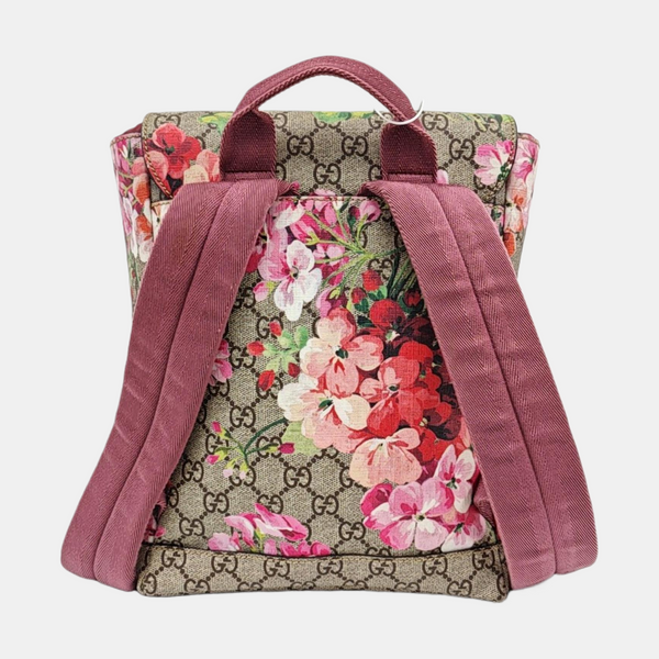 GG Blooms Coated Canvas Black