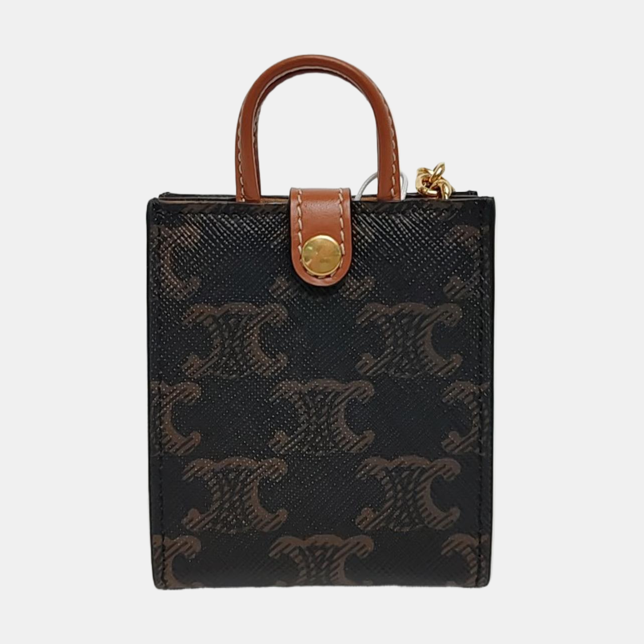 Authenticated pre-owned  CABAS Super Mini Coated Canvas Brown - Tote Bag at Looply