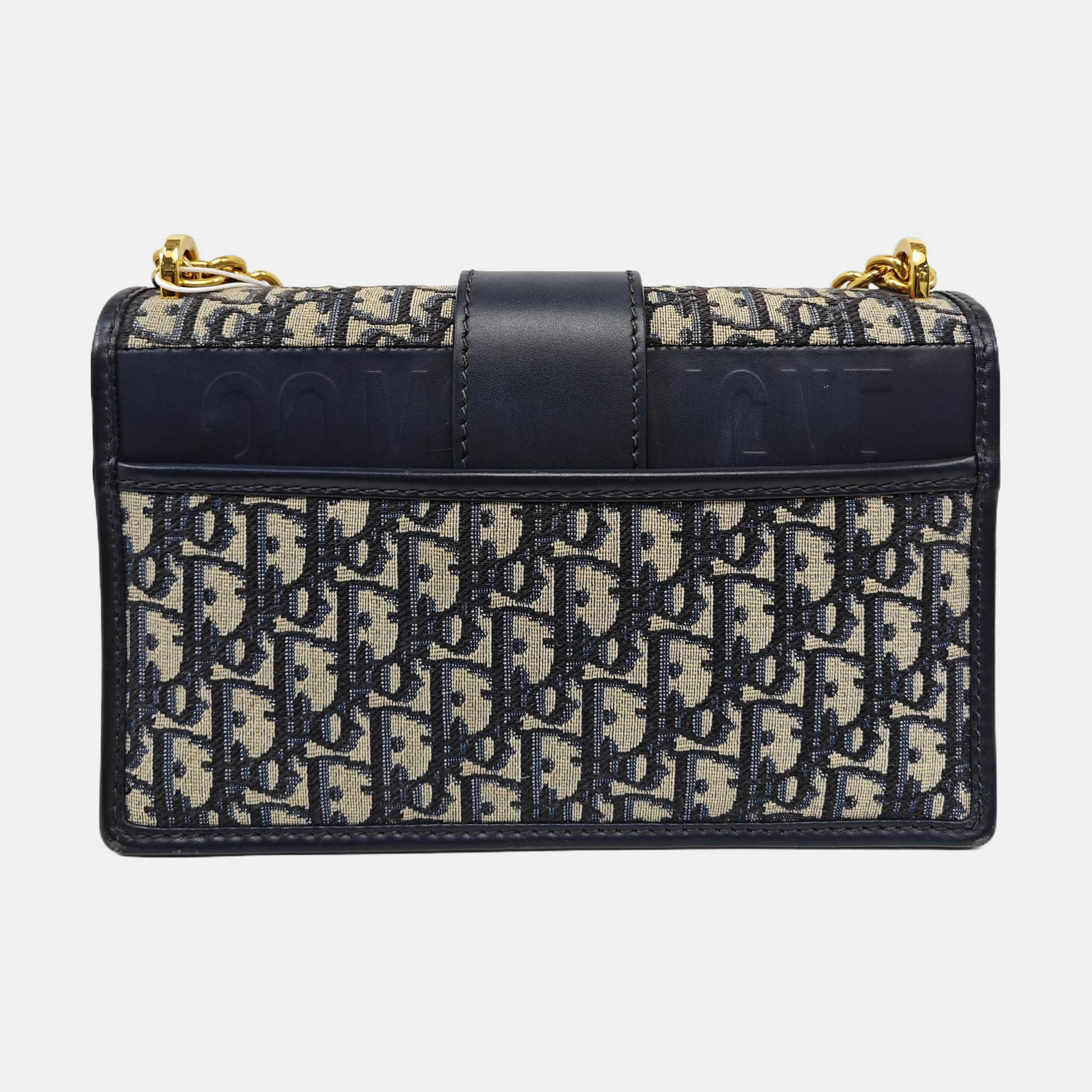 30 Montaigne Oblique Canvas Blue