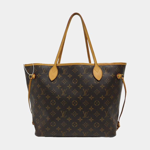 NEVERFULL MM Monogram Coated Canvas Brown