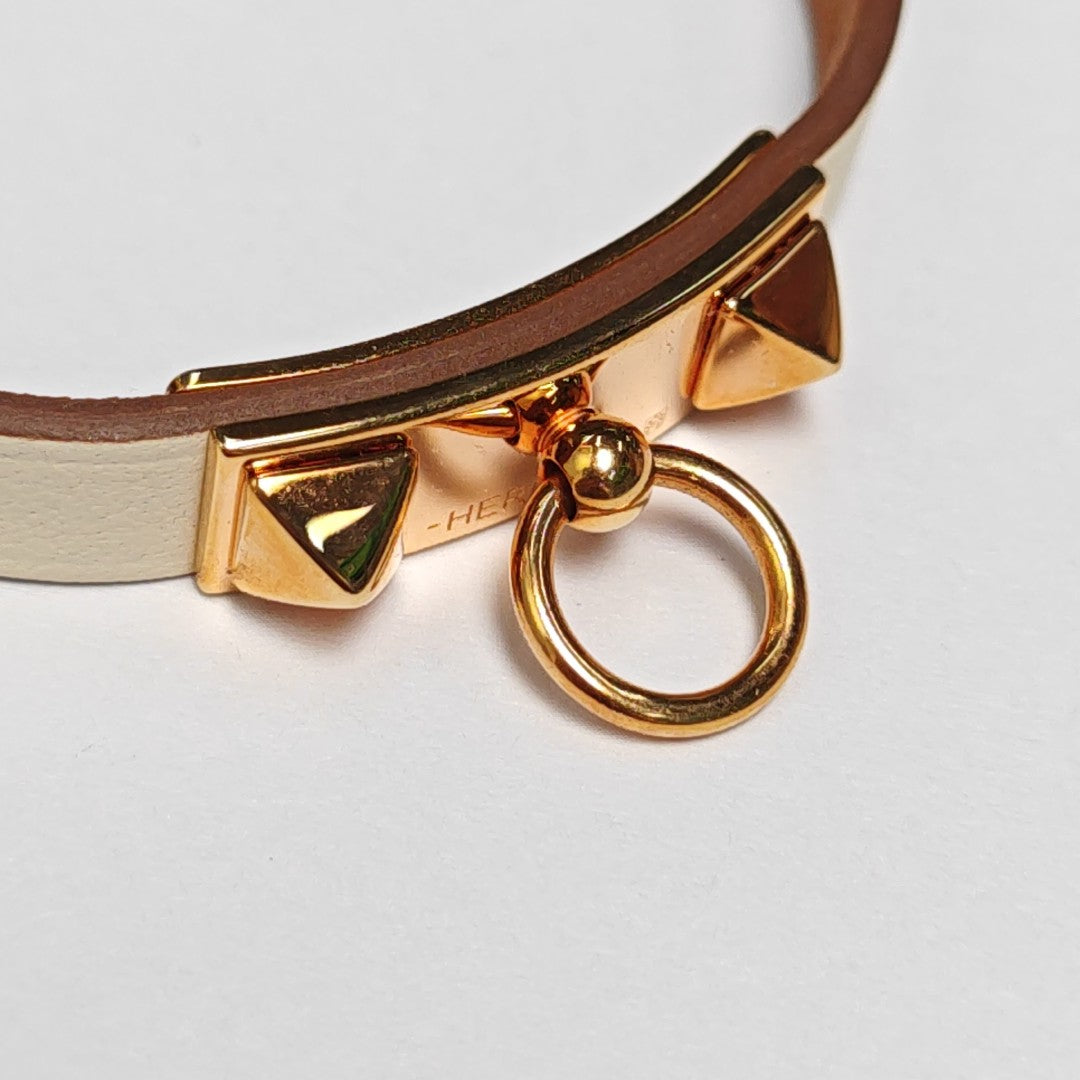 Rivale Leather White Bracelet