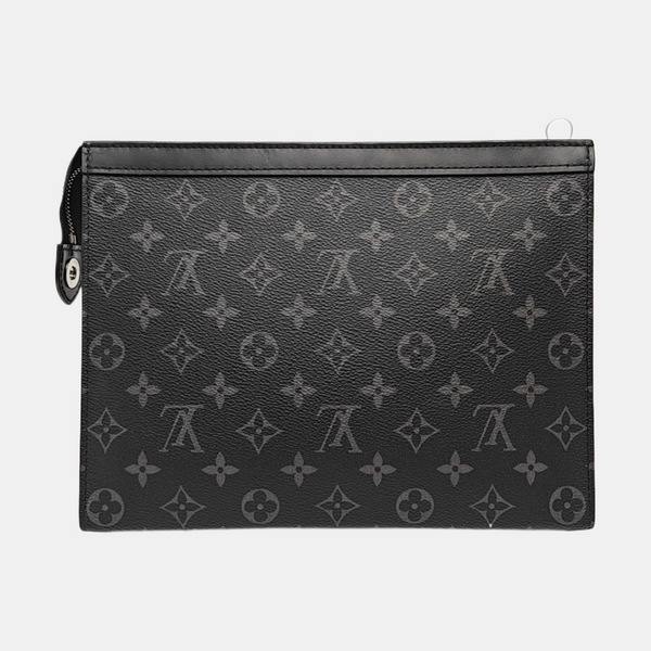 Pochette Voyag MM Monogram Coated Canvas Black