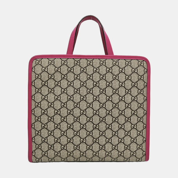 Children’s GG Bucket Monogram Coated Canvas Beige