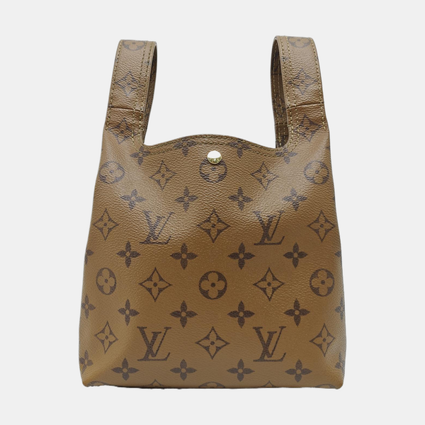 ATLANTIS BB Monogram Coated Canvas Brown