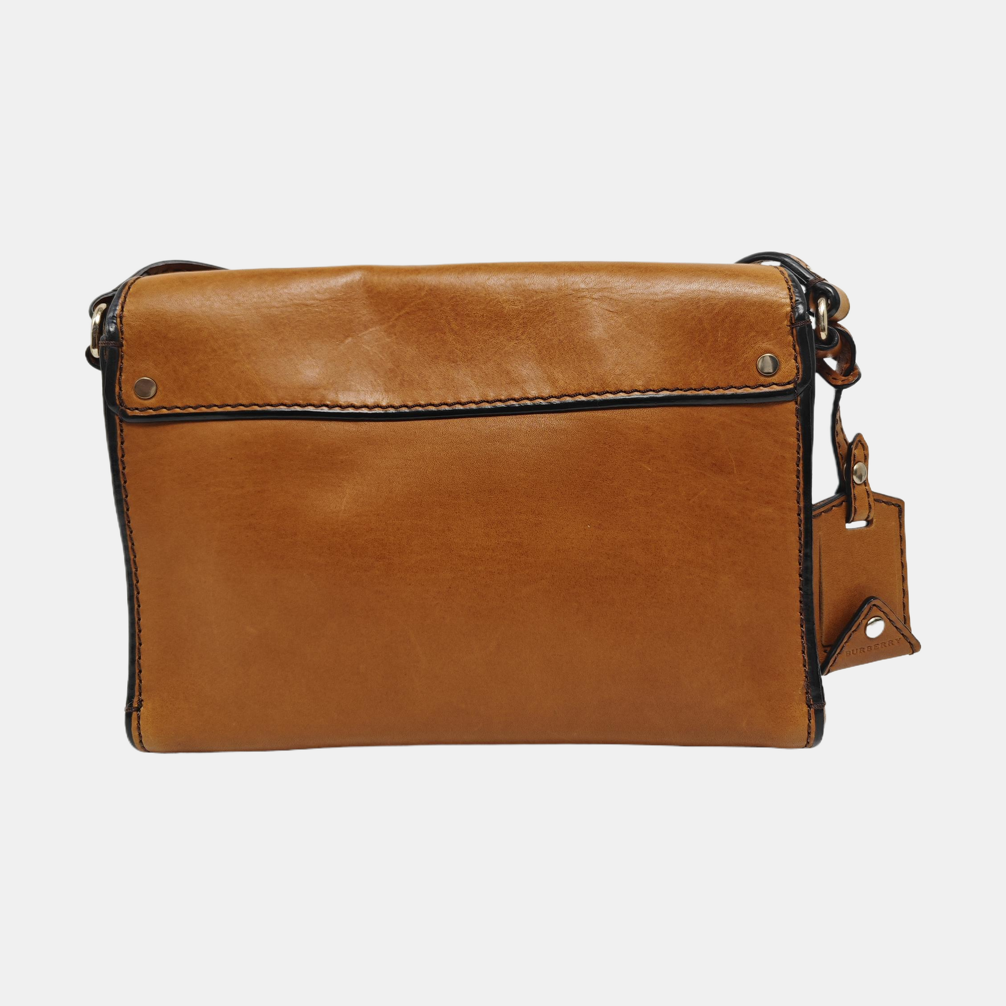 Calfskin Shoulder Bag Brown
