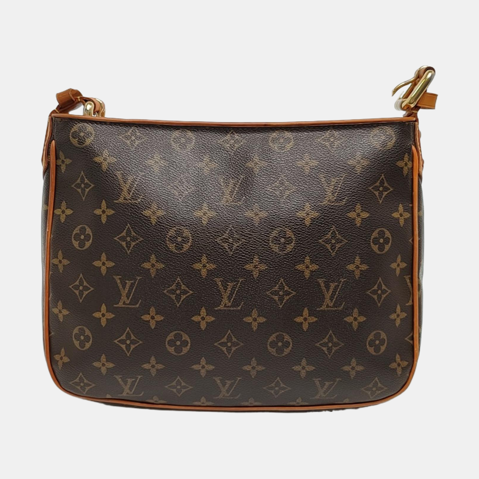 HUDSON MM Monogram Coated Canvas Brown