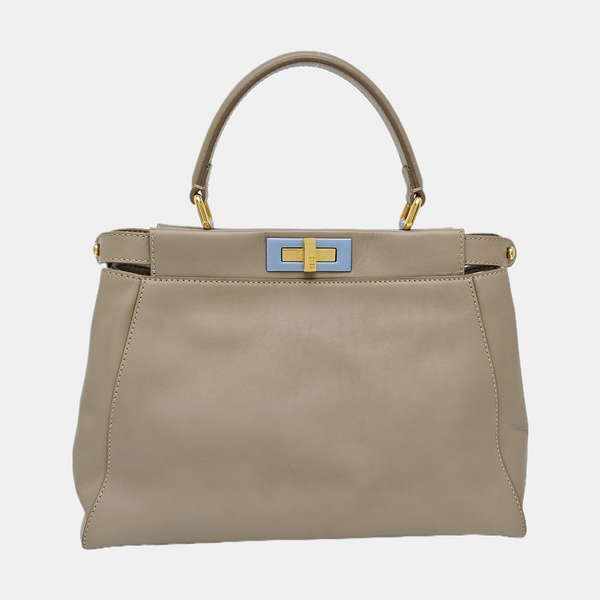 Peekaboo Medium Calfskin Beige
