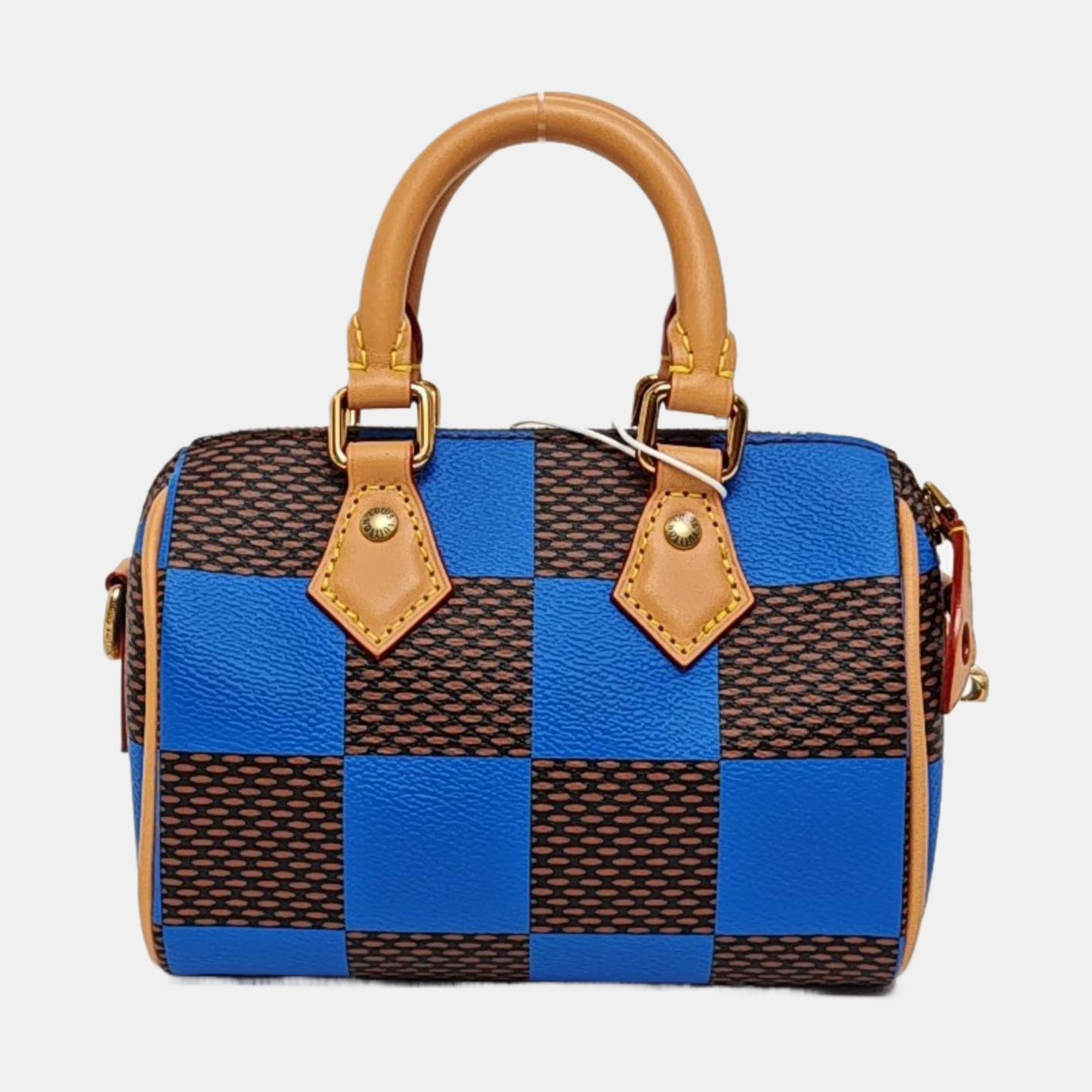 SPEEDY Super Mini Damier Coated Canvas Blue