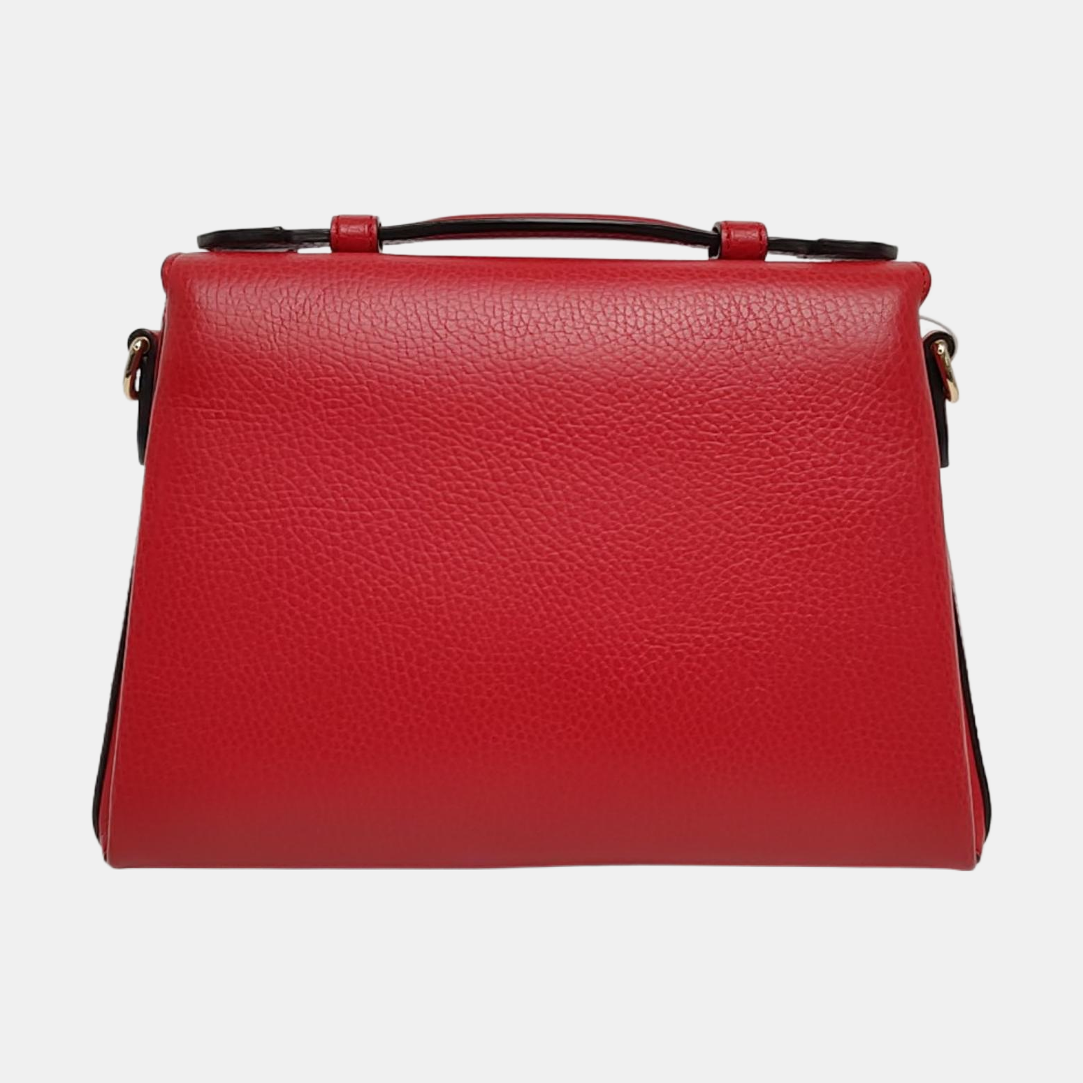 Interlocking G Large Calfskin Red