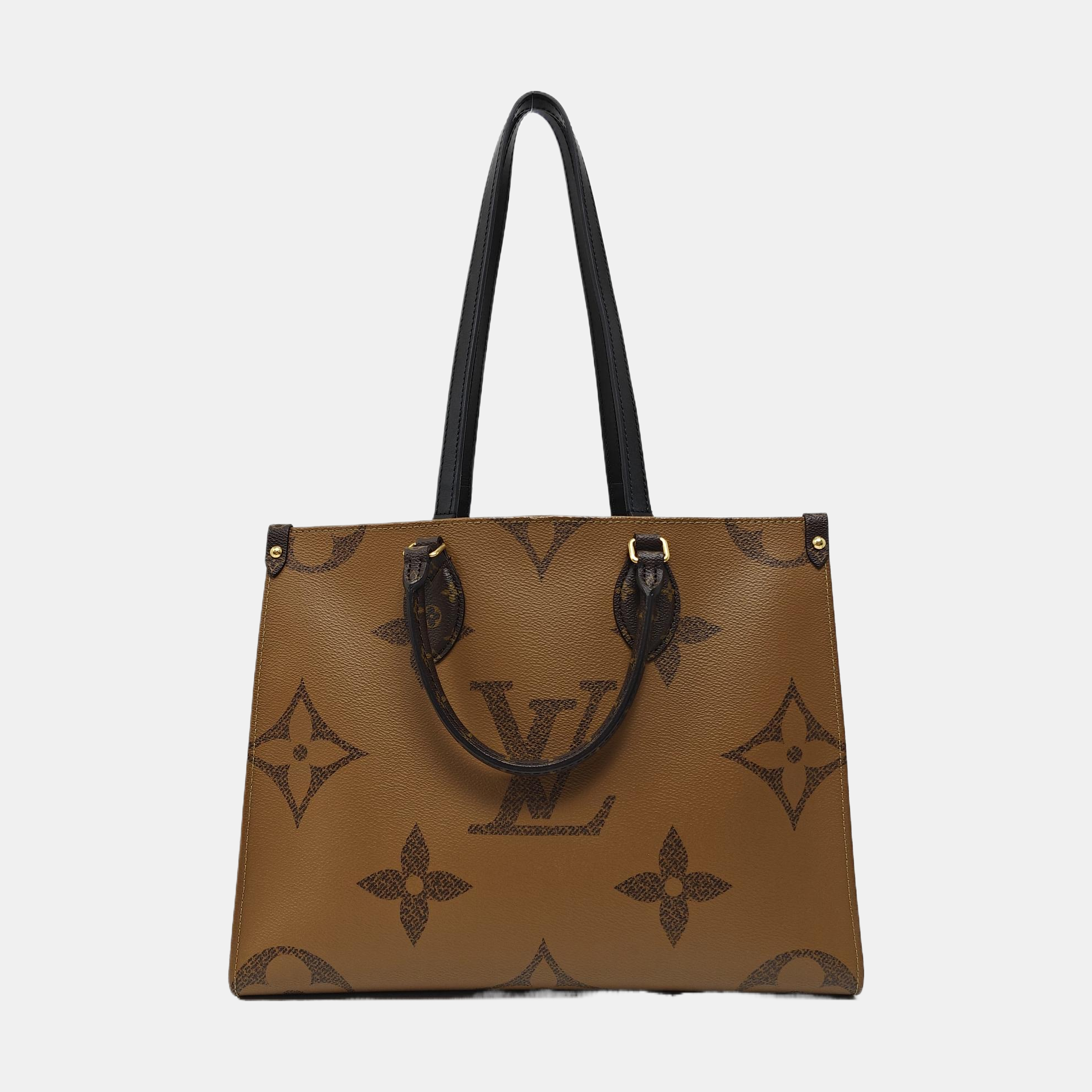 Authenticated pre-owned  ONTHEGO MM Monogram Coated Canvas Brown - Tote Bag at Looply