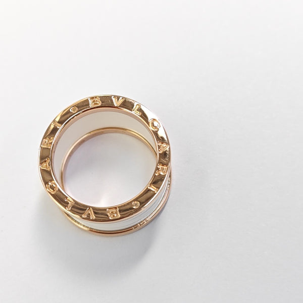 B.ZERO1 18k Rose Gold Ring EU 54