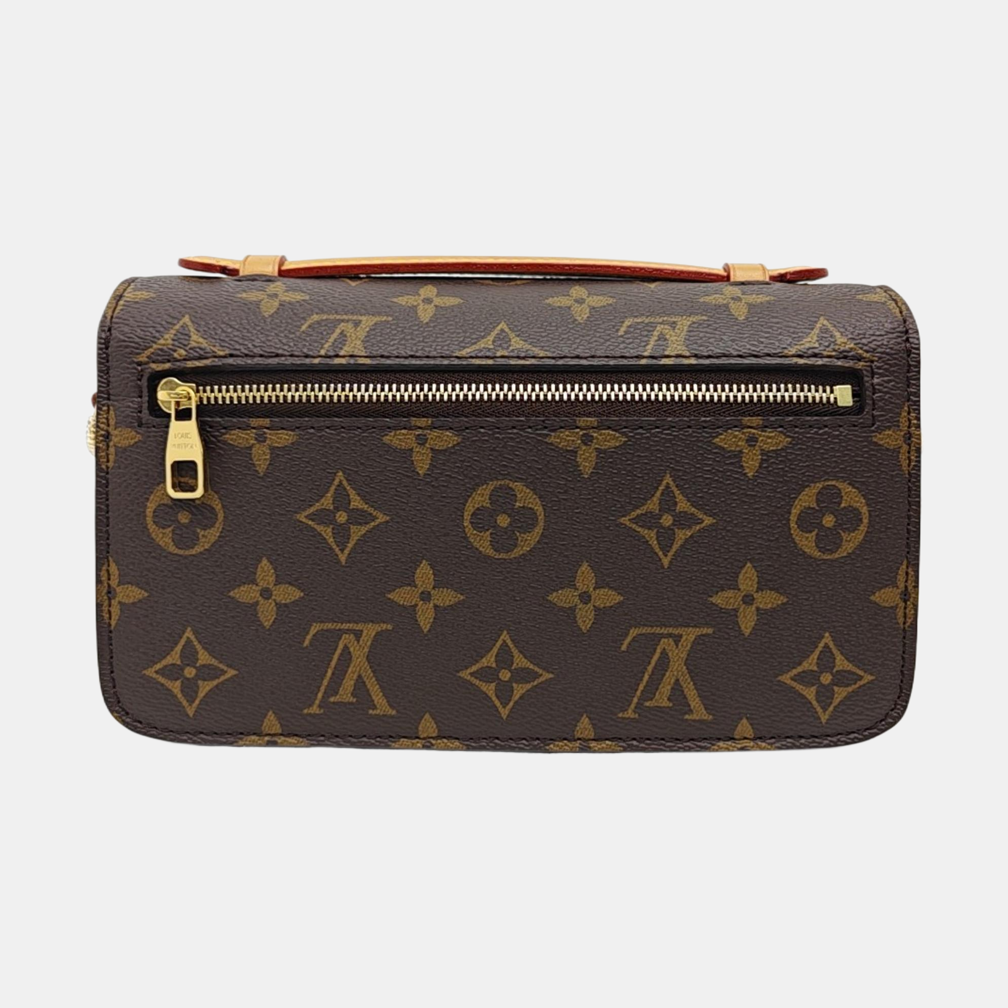 MÉTIS EAST WEST Monogram Coated Canvas Brown