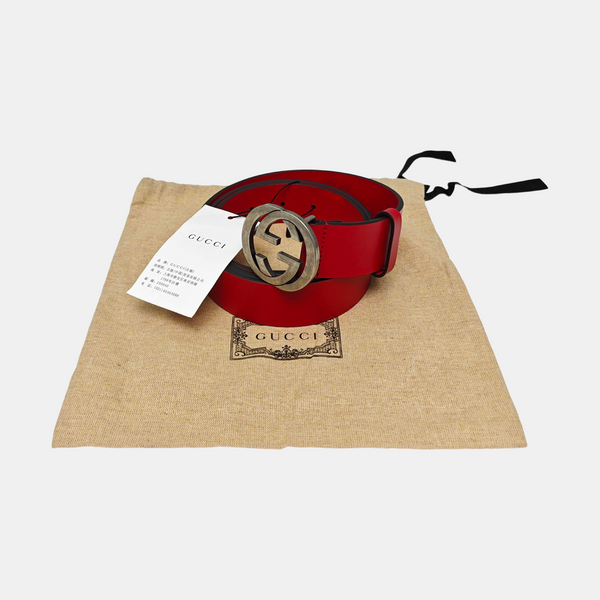 Leather Belt Red