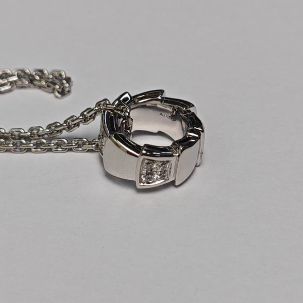 SERPENTI 18k White Gold Silver Necklace