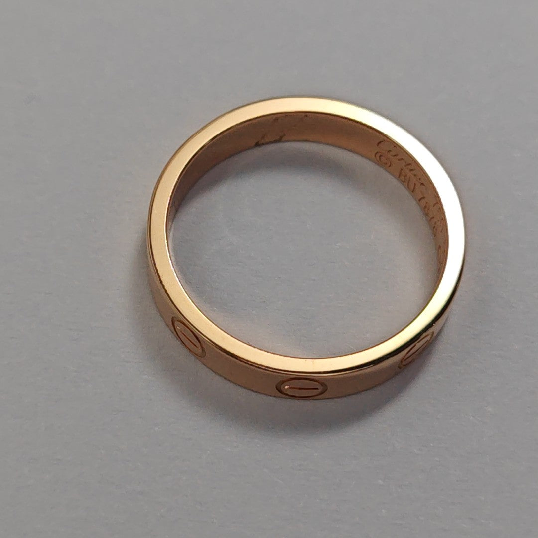 LOVE 18k Rose Gold Ring EU 50