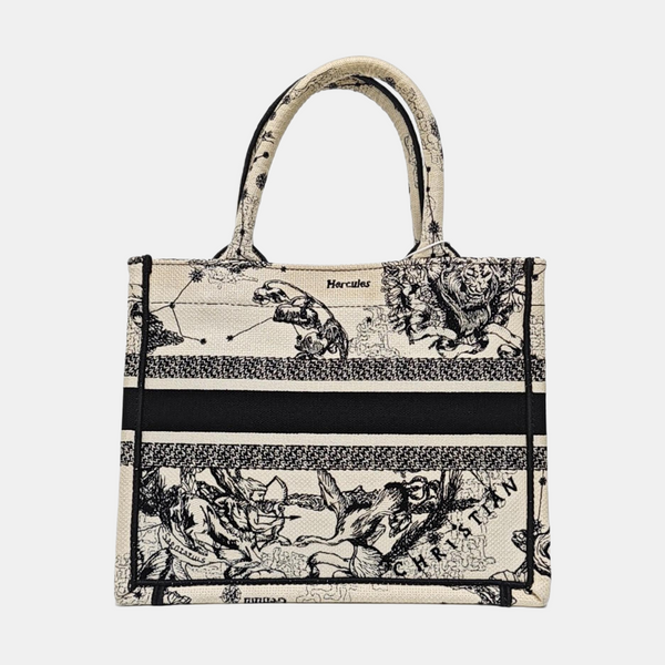 Book Tote Small Canvas White