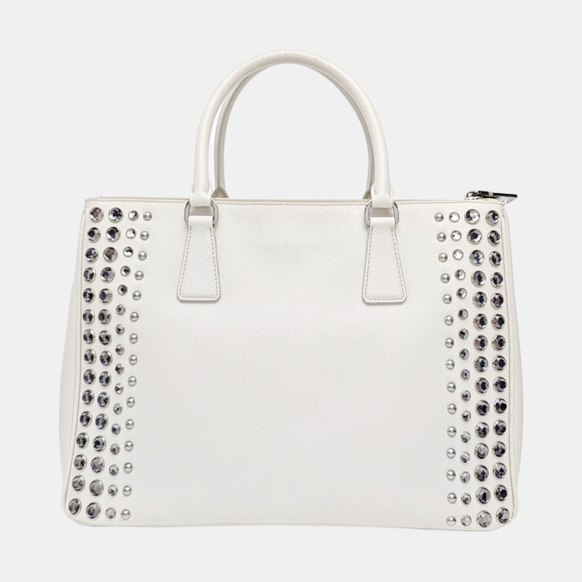 Galleria Extra Large Saffiano Calfskin White