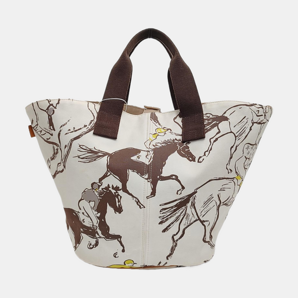 Panier De Plage Canvas White