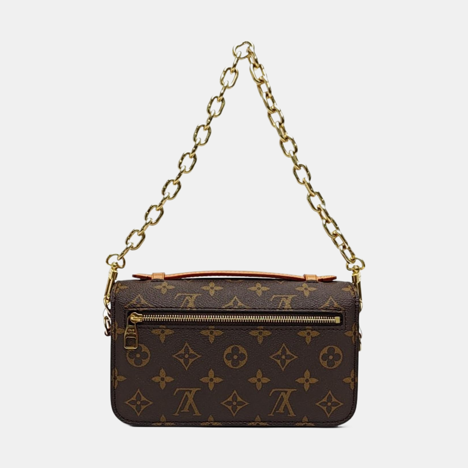 MÉTIS EAST WEST Monogram Coated Canvas Brown