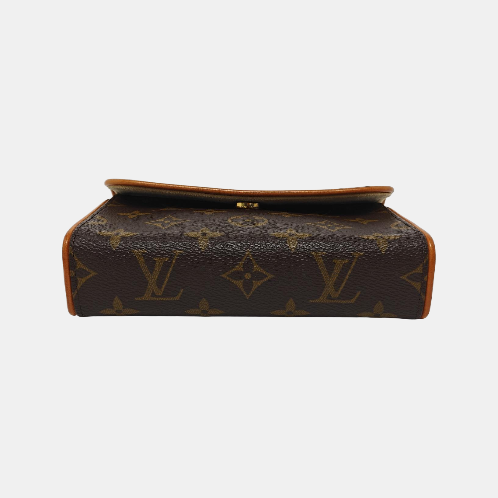 FLORENTINE Monogram Coated Canvas Brown