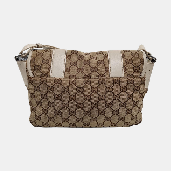 Monogram Canvas Shoulder Bag Black