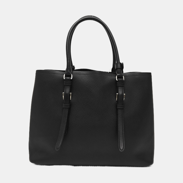 Double Medium Calfskin Black