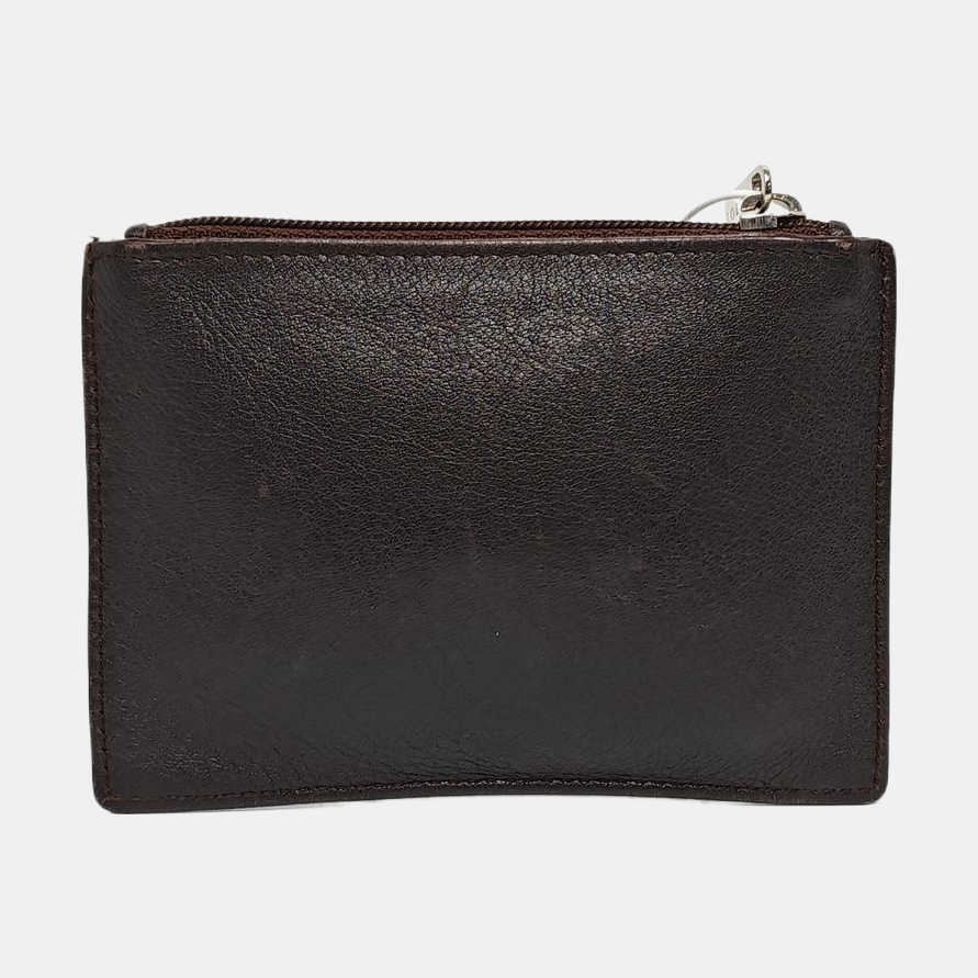 Suede Coin Purse Brown