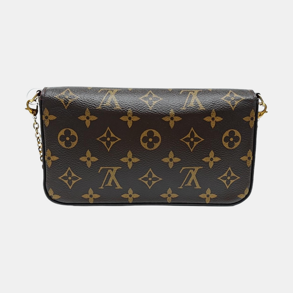 FÉLICIE Monogram Coated Canvas Brown