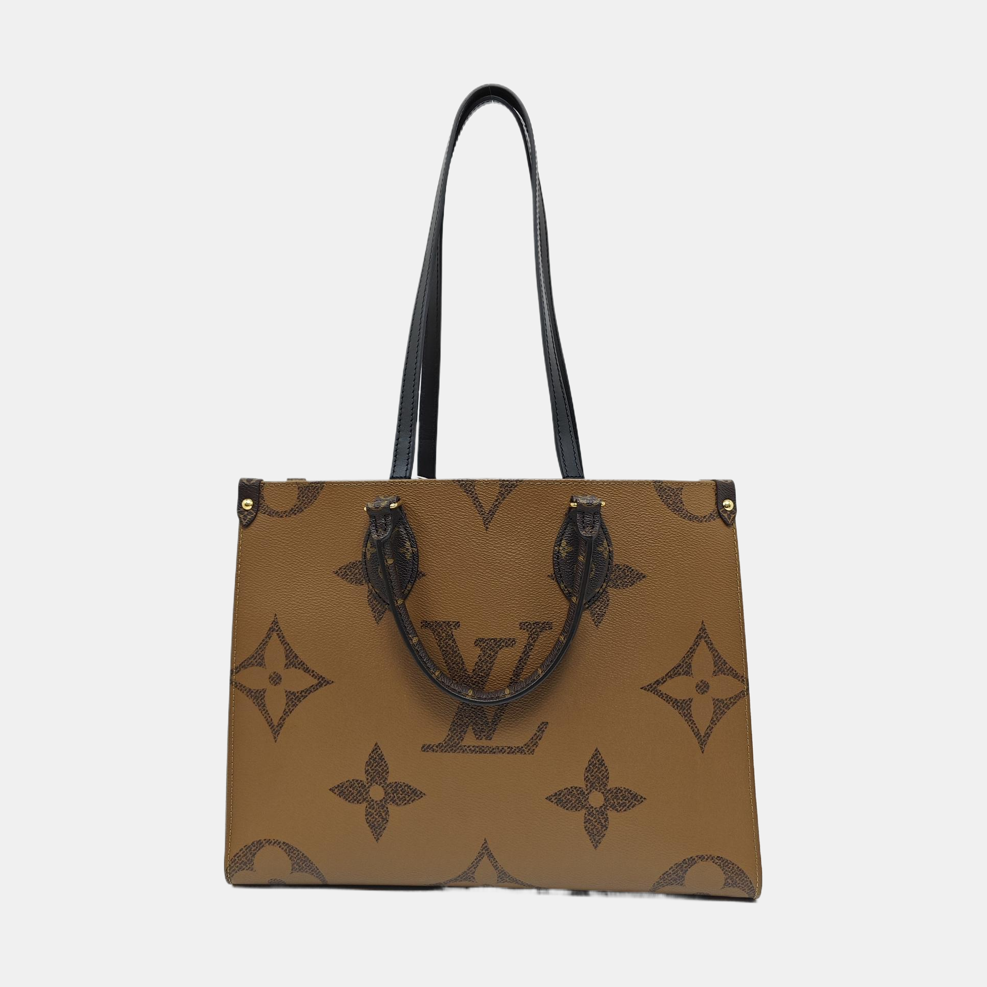 ONTHEGO MM Monogram Coated Canvas Brown
