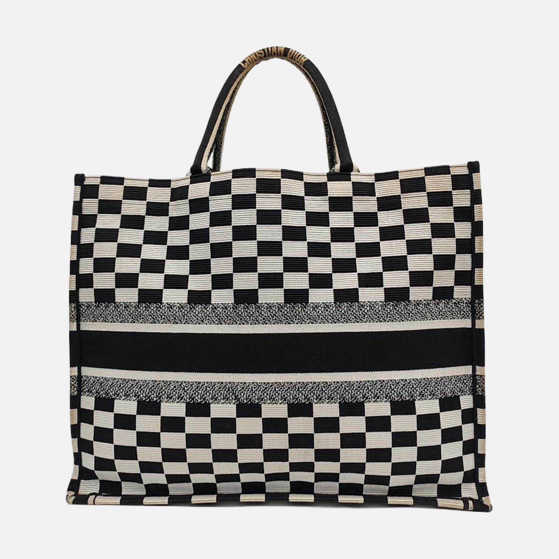 Book Tote Large Canvas Black