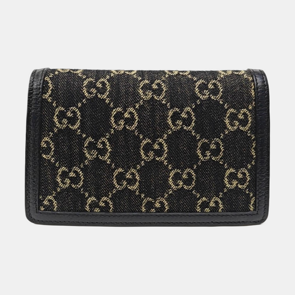Dionysus Super Mini Monogram Denim Black