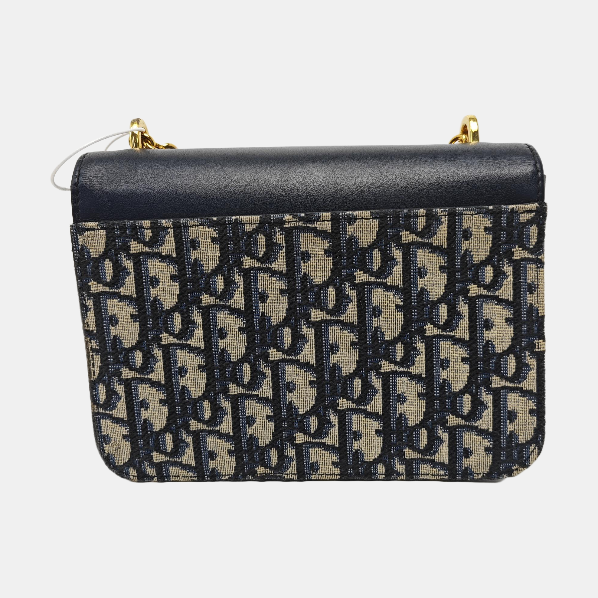 30 Montaigne Mini Oblique Canvas Blue