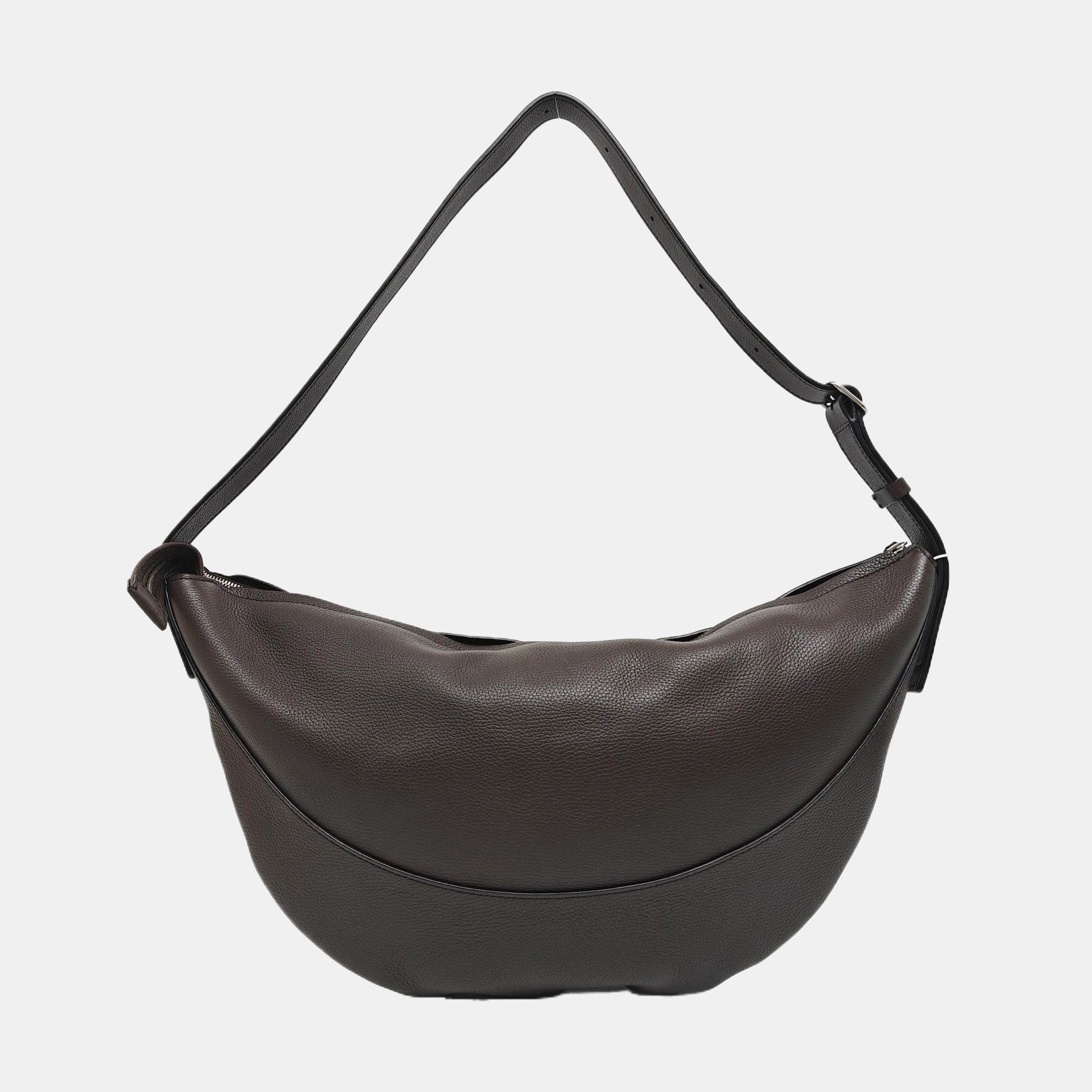 Calfskin Shoulder Bag Brown
