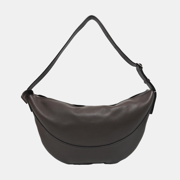 Calfskin Shoulder Bag Brown