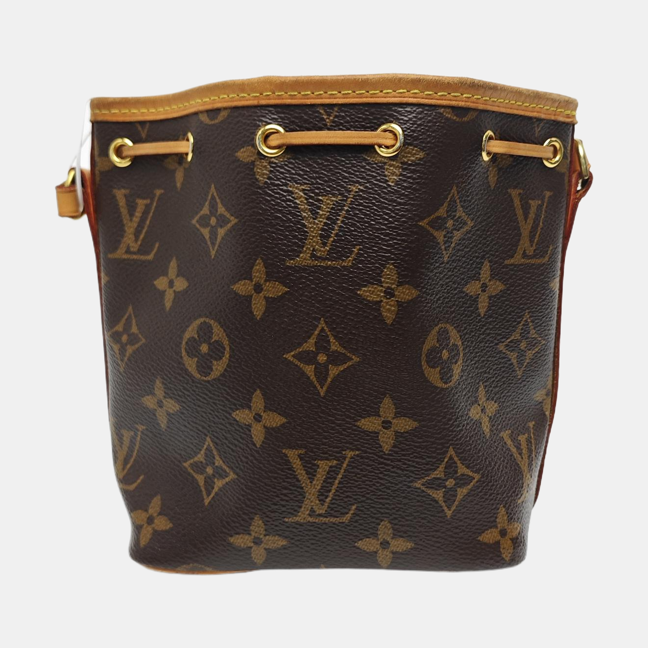 NÉONOÉ Nano Monogram Coated Canvas Brown