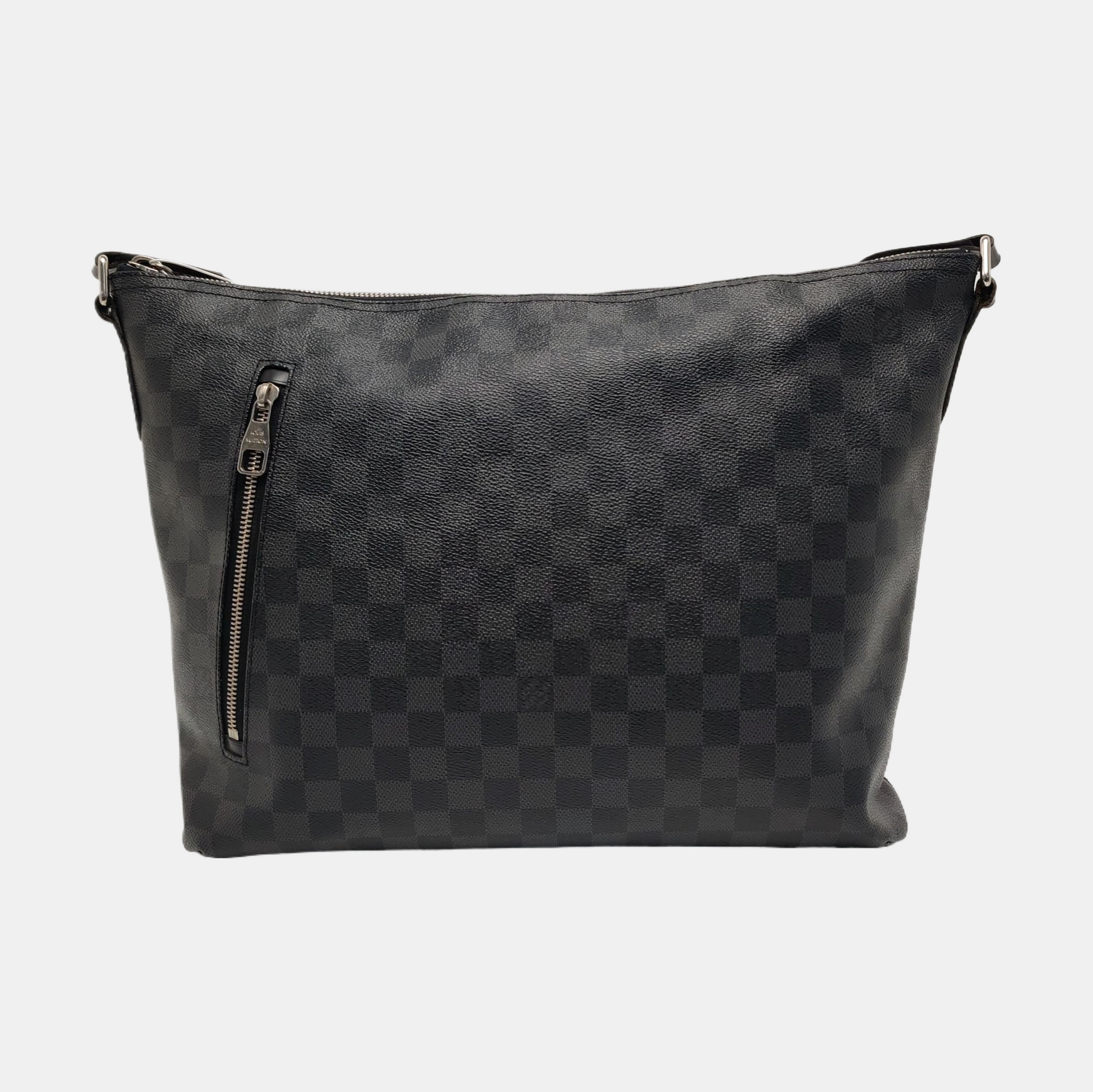 Damier Graphite Coated Canvas Crossbody Bag Gray