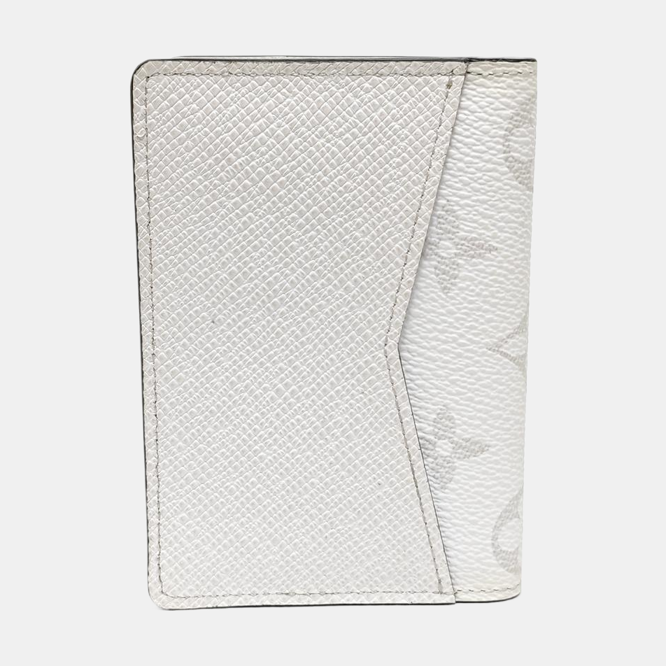 Monogram Coated Canvas Card Holder White