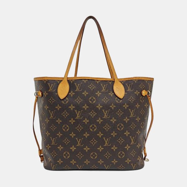 NEVERFULL MM Monogram Coated Canvas Brown