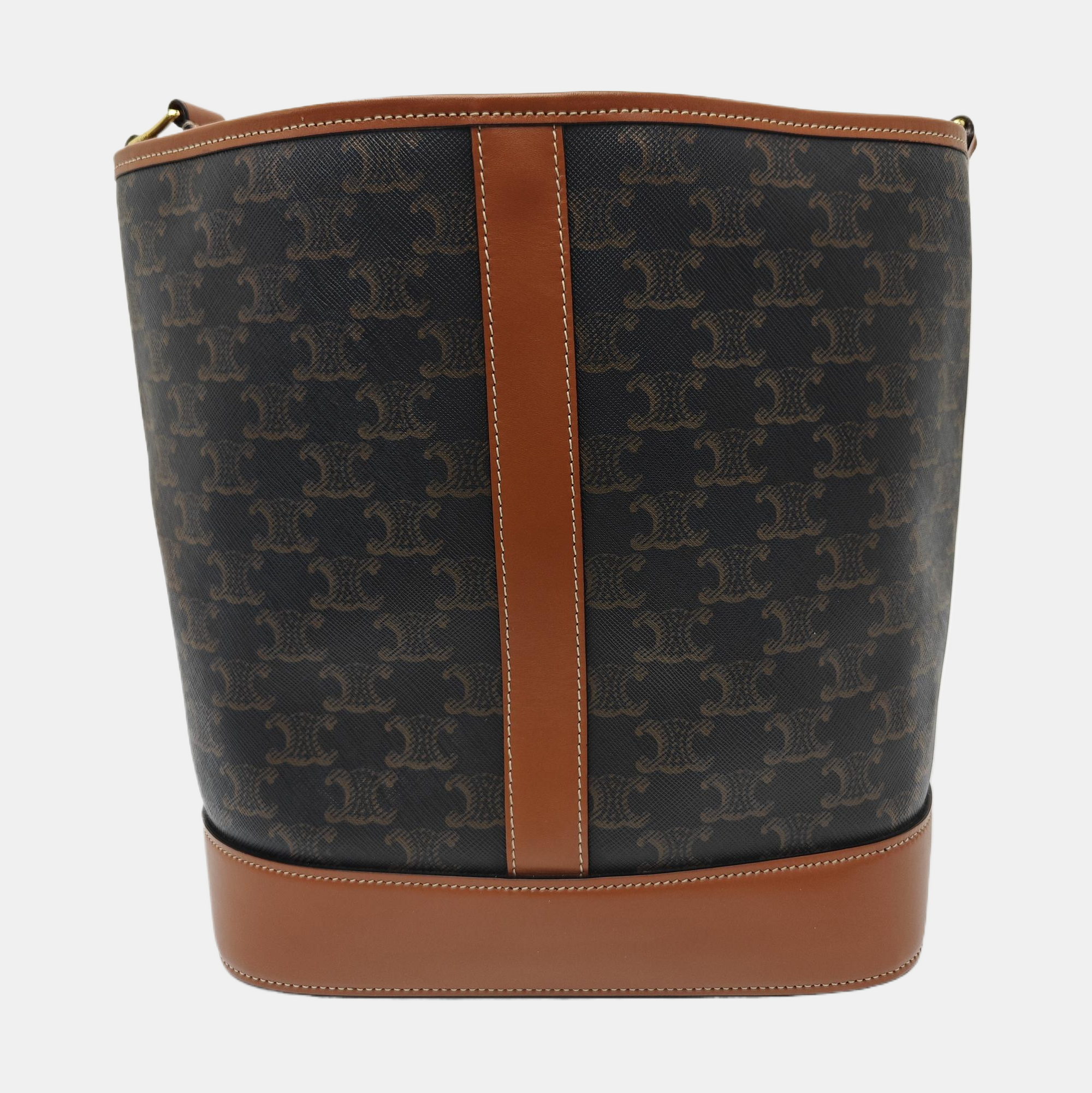 TRIOMPHE CANVAS Small Coated Canvas Brown