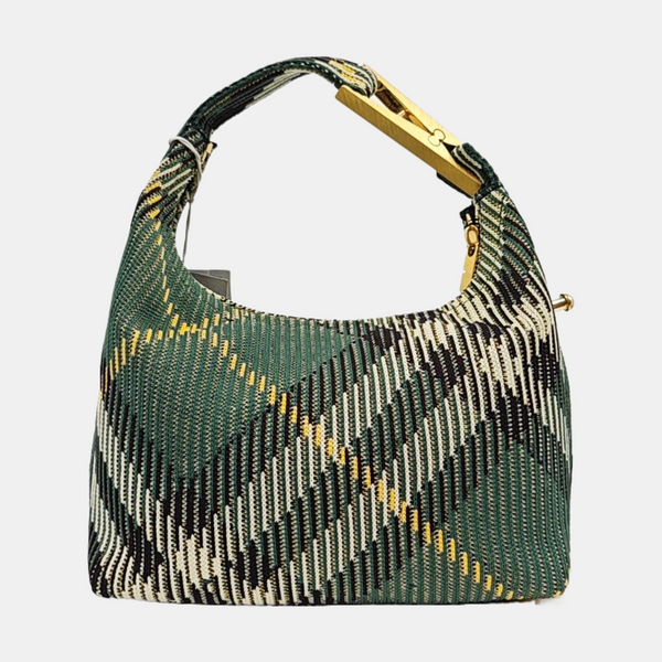 Fabric Top Handle Bag Green