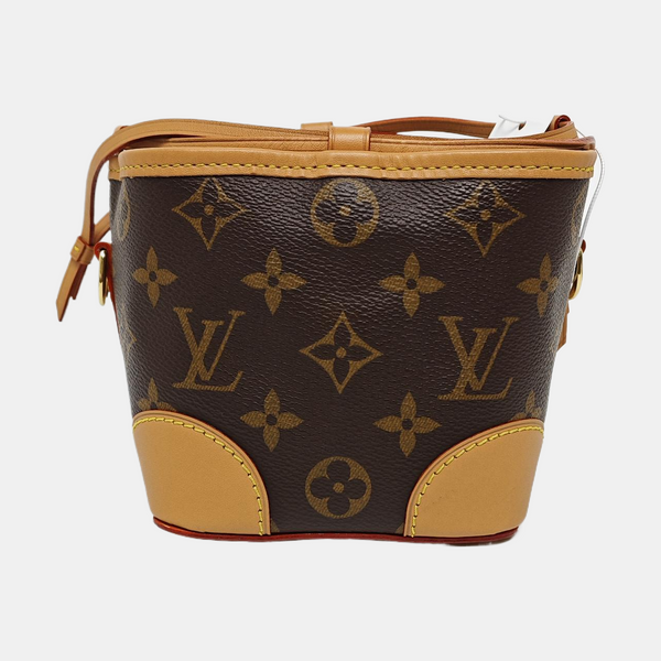 NOÉ Mini Monogram Coated Canvas Brown