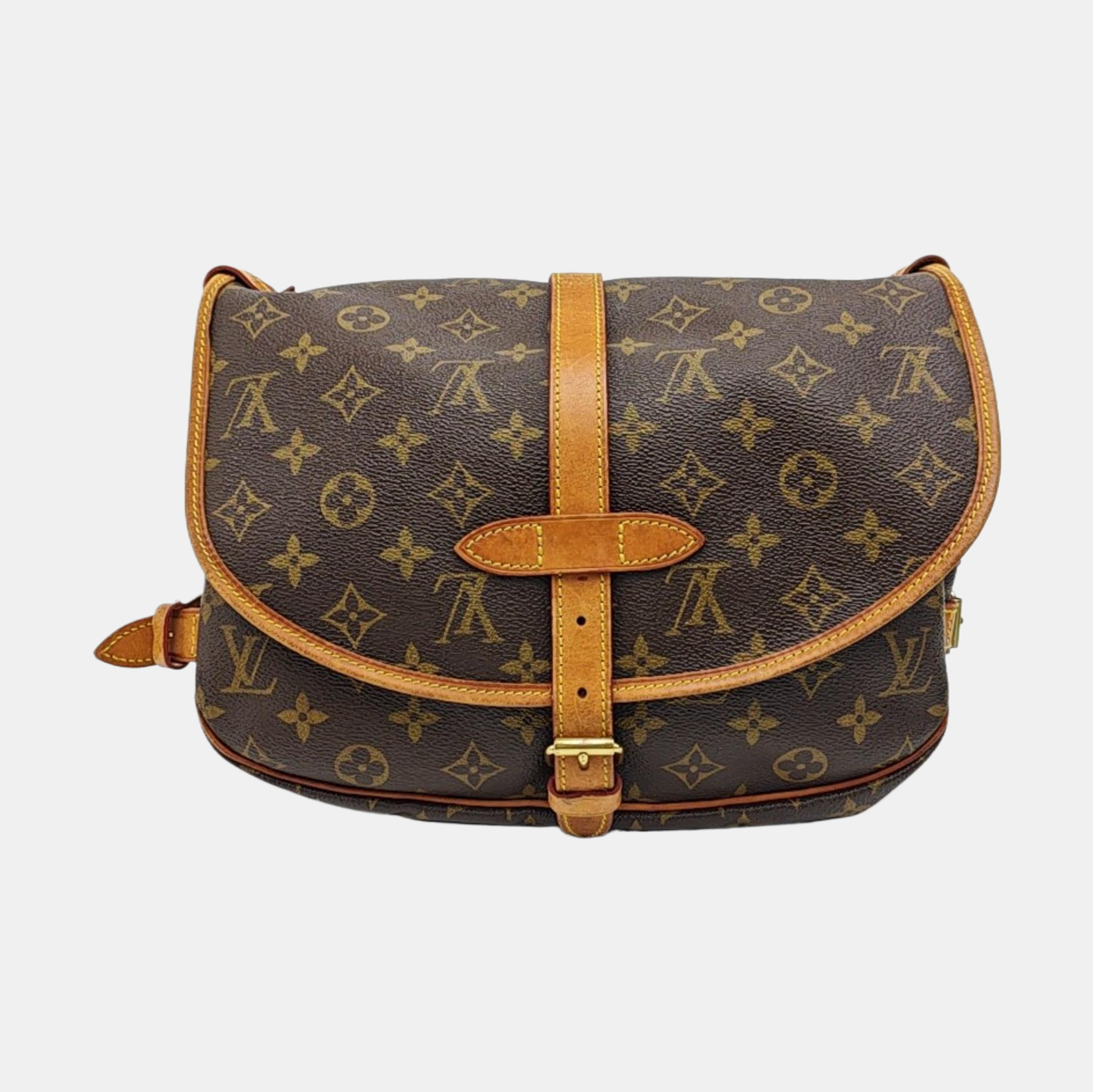 SAUMUR Monogram Coated Canvas Brown
