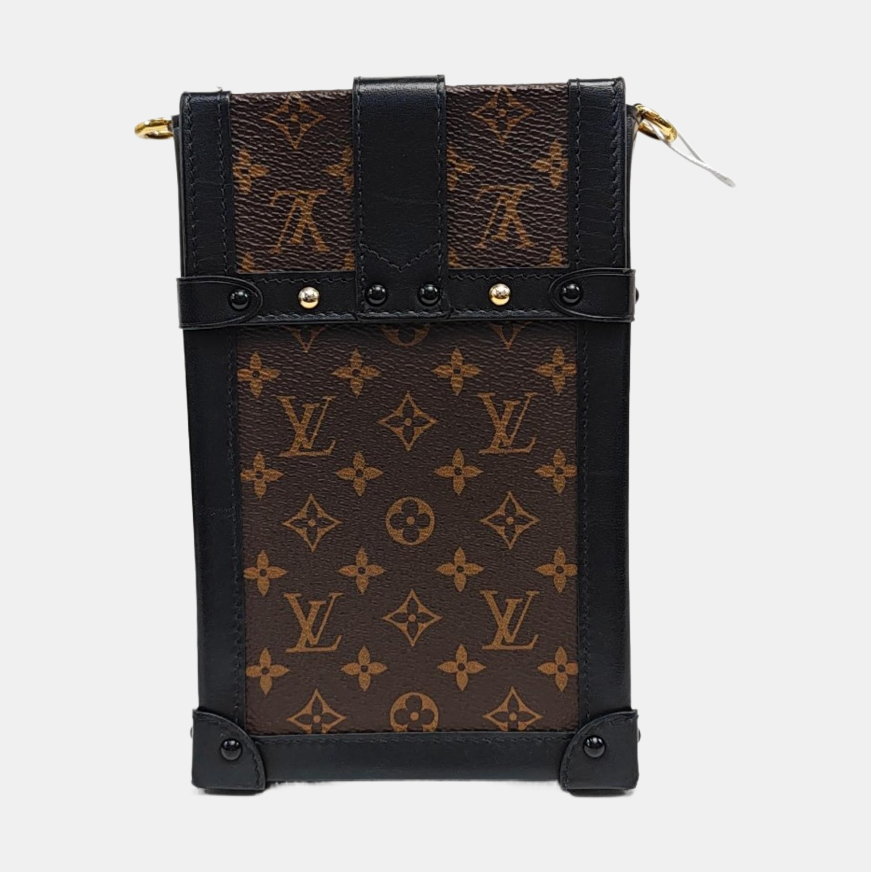 TRUNK Monogram Coated Canvas Brown